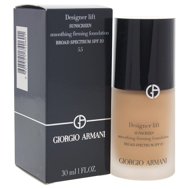 GiorGio Armani Designer Lift Smoothing Firming Foundation SPF 20, 5.5 Medium Warm