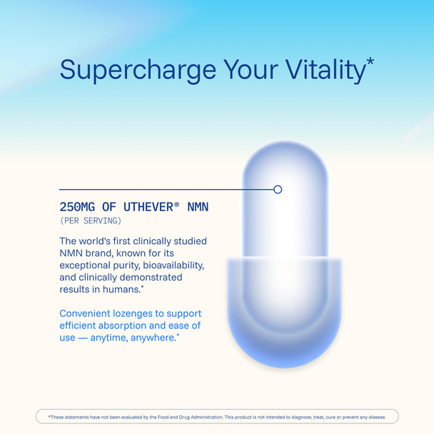 ProHealth NMN Pro Lozenges (30 Lozenges) Clinically Studied Uthever® NMN. NAD+ Precursor for Cellular Energy Mitochondrial Support & Healthy Aging. USA Manufactured Triple Lab-Tested