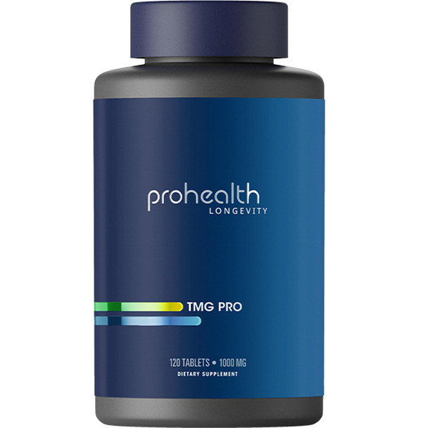 ProHealth Longevity | TMG Supplements (Trimethylglycine) Betaine Anhydrous - 1000 mg 120 Tablets - Methylation Support (120 Count (Pack of 1))