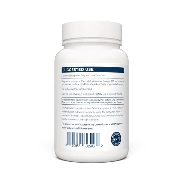 Renue By Science TMG | High Strength TMG Supplements | 120 Trimethylglycine Capsules - 900mg TMG per Serving with Vitamin B12 Vitamin B6 Folate & Zinc | Made in the USA & Third-Party Tested