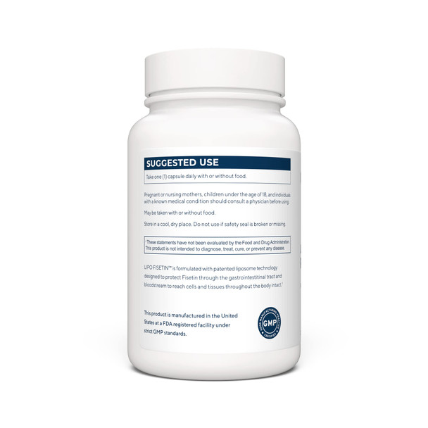 Renue By Science Fisetin | 90 Liposomal Fisetin Supplements - 150mg Fisetin per Serving | Senolytic Supplements | Bioavailable Formula for Increased Absorption | Non-GMO & Made in the USA