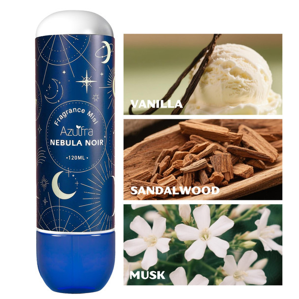 Azulfra Body Spray for Wowen Nebula Noir Hair & Body Fragrance Mist Notes of Vanilla Sandalwood & Musk 4 fl.oz