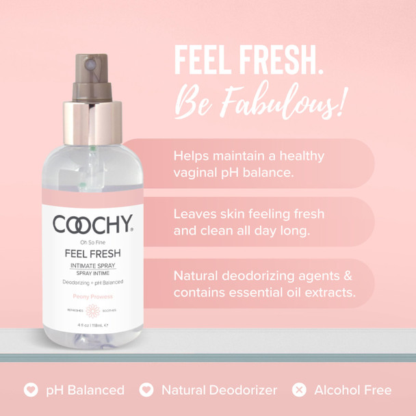 Coochy Intimate Feminine Spray for All Day Fresh Scent & Odor Protection | Made from Natural Deodorizing & Essential Oils | Maintains Vaginal pH Balance No Gluten No Paraben