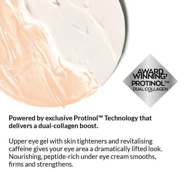 AVON Anew Platinum Eye Cream System Day & Night Duo with Protinol Anti-Aging Treatment for Firmer Eyes 0.67 fl oz Each 2 Pack