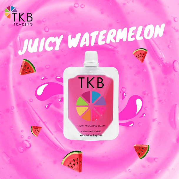 TKB Jelly Gloss (Flexagel)| Lip Gloss Base for DIY Lip Gloss| Ready-To-Formulate| Moisturizing High Shine Fruity Scent Vegan Gluten and Cruelty free| Made in USA (Juicy Watermelon 1oz (30gr))
