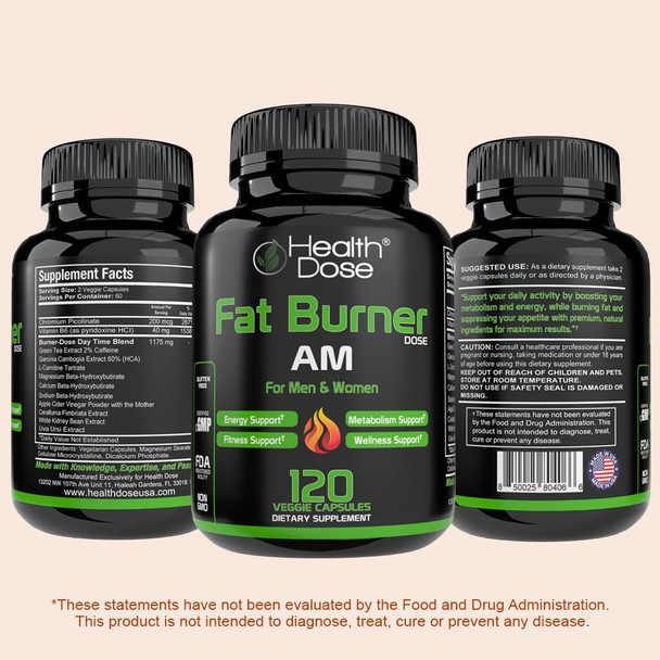 Health Dose AM Dietary Supplement Softgels Daily Morning Formula with Carefully Selected Ingredients Designed to Complement a Balanced Lifestyle and Wellness Routine 120 Softgels