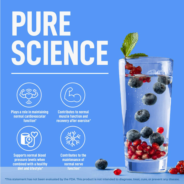 Keppi Electrolytes Powder – Blueberry Pomegranate Flavor 50 Servings – No Sugar Hydration Supplement with Potassium, Magnesium, Sodium – Keto, Vegan, Fasting-Friendly, Zero Calorie Electrolyte Drink