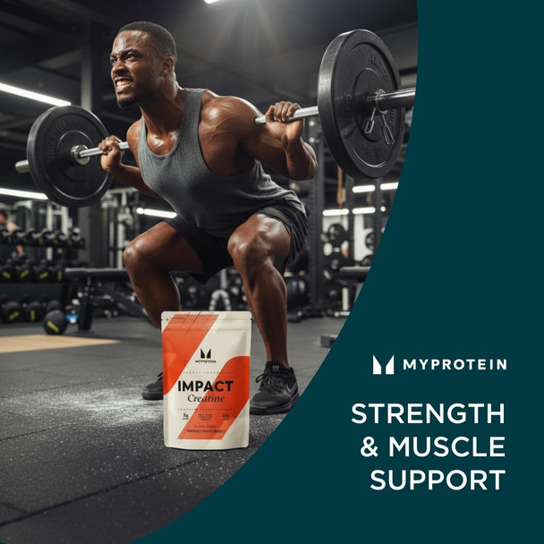 Myprotein Creatine Monohydrate Powder 100 Servings (1.1lbs) Pure Unflavored Creatine Powder Post/Pre Workout Supplement for All Sports & Exercises