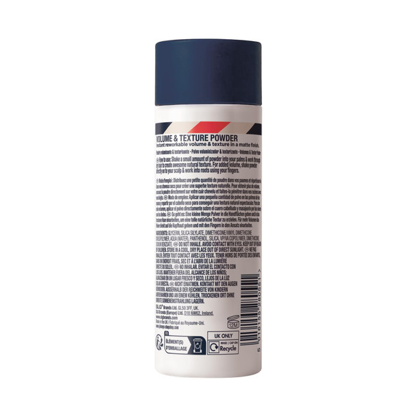 Johnny's Chop Shop - Volume & Texture Hair Styling Powder for Men - Instant Lift Grip and Matte Finish - Lightweight Root Volumizer - 20g
