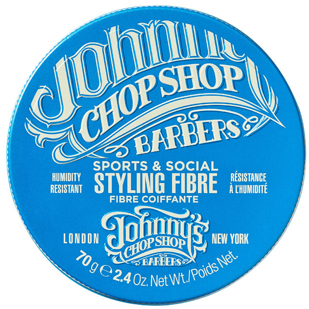 Johnny's Chop Shop Sports & Social Fibre Mens Grooming & Hair Styling Humidity Resistant Endurance Strong Hold Gel Paste Beeswax 2.4 oz