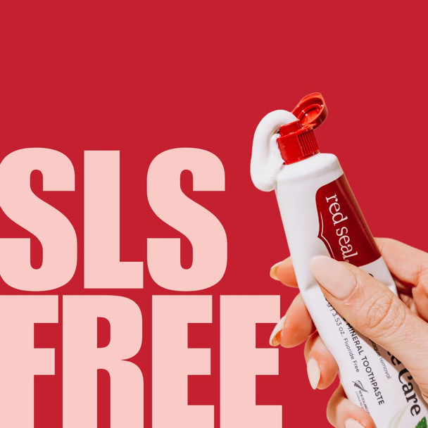 Red Seal Fluoride Free Toothpaste - Baking Soda - Herbal & Mineral Formula Vegan-Friendly Cruelty-Free SLS and Paraben-Free No Artificial Flavors NATRUE Certified Natural Dry Mouth Relief