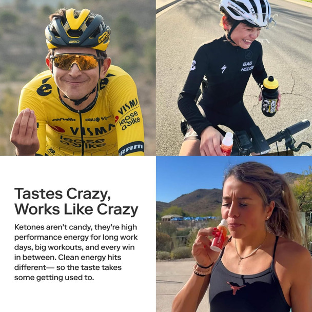 Ketone-IQ No Caffeine Performance Energy Shots – Ketone Fuel for Focus & Endurance, Metabolism Support, 10g Ketones, 24 Pack (Raspberry Lemonade)
