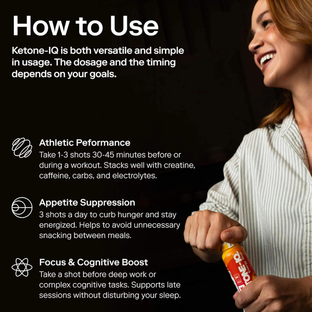 Ketone-IQ No Caffeine Exogenous Ketones Energy Shots - 24 Pack of Caffeine Free Energy Drinks with 10g Ketones - Sugar Free, Salt Free, and All Natural (Original)