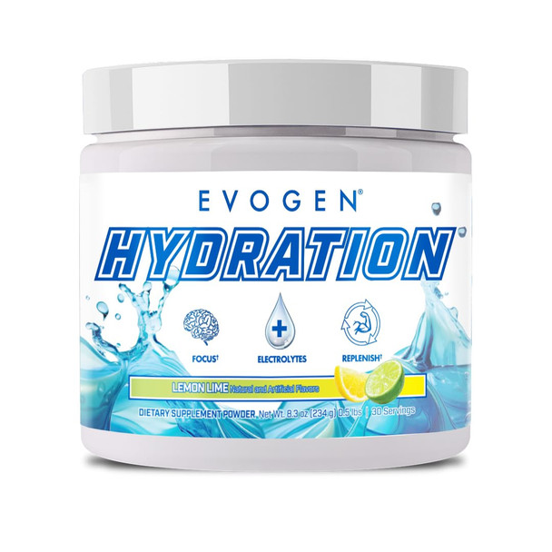 Evogen Hydration - Full Spectrum Electrolytes Powder | Sugar-Free Electrolyte Powder Supplement for Hydration Energy and Recovery | Coconut Water B Vitamins Potassium | Lemon Lime | 30 Servings