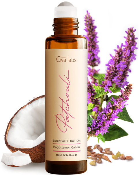 Gya Labs Patchouli Essential Oil Roll On - 0.34 Fl Oz