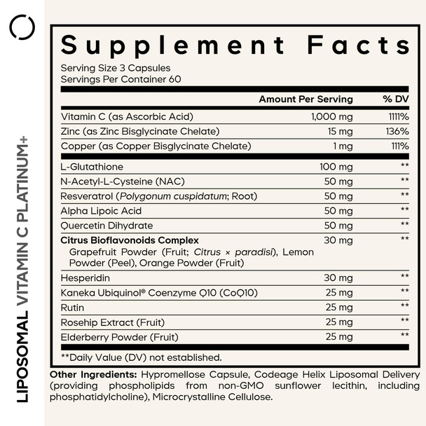 codeage liposomal glutathione 1000mg Codeage Liposomal Glutathione, Phospholipid, Non-GMO Sunflower Oil main image 0