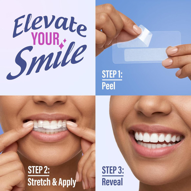 GuruNanda Teeth Whitening Strips - 7-Day Treatment with Non-Slip, Dry Strip Technology - Whitening Designed with Care for a Brighter Smile
