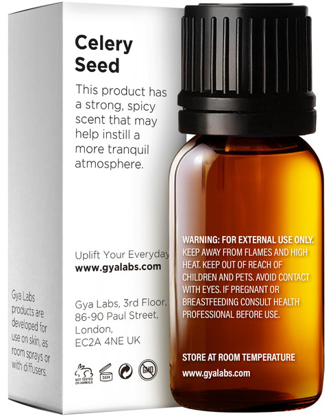 Gya Labs Celery Seed Essential Oil - 0.34 Fl Oz - for Hair Skin Diffuser Aromatherapy & DIY Candle Making Scent