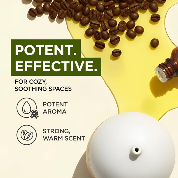 Gya Labs Coffee Essential Oil - 0.34 Fl Oz - for Hair Skin Diffuser Aromatherapy & DIY Candle Making Scent