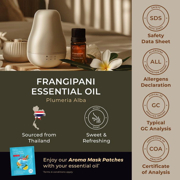 Gya Labs Frangipani Essential Oil - 0.34 Fl Oz