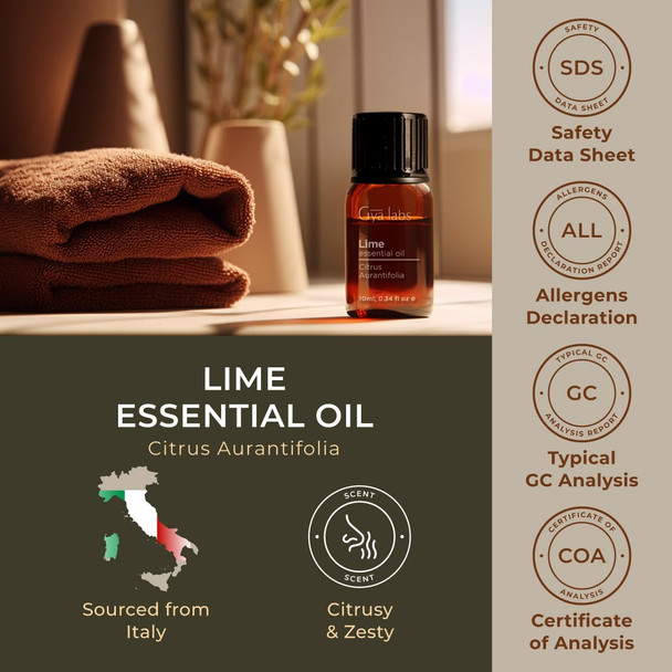 Gya Labs Lime Essential Oil - 0.34 Fl Oz