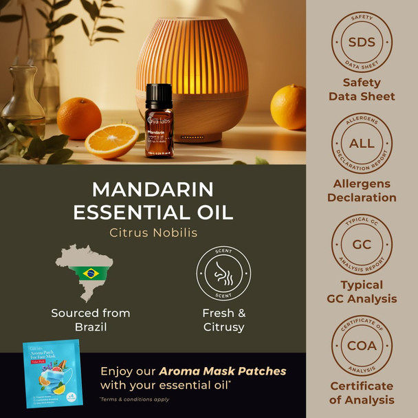 Gya Labs Mandarin Essential Oil - 0.34 Fl Oz