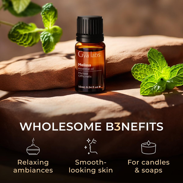Gya Labs Melissa Essential Oil - 0.34 Fl Oz