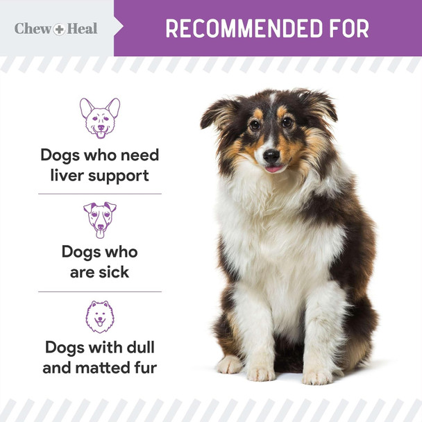 Chew + Heal Labs Milk Thistle for Dogs Liver Support - 2 oz