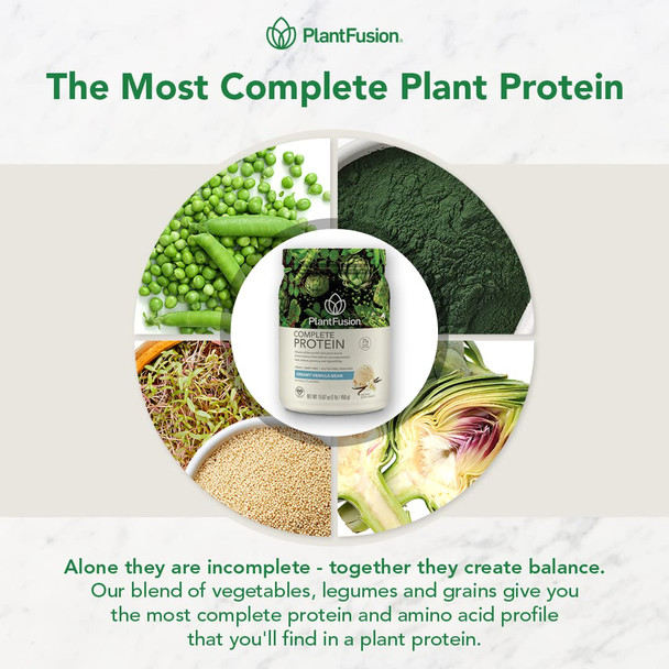 PlantFusion Complete Vegan Protein Powder - Plant Based With BCAAs Digestive Enzymes and Pea Protein - Keto Gluten Free Soy Free Non-Dairy No Sugar Non-GMO - Chocolate 2 lb