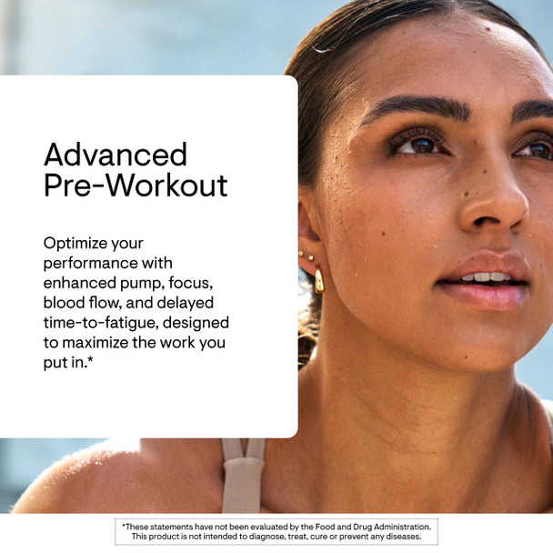 THORNE - Advanced Pre-Workout - Pre-Workout Powder Supplement with Amino Acids Naturally Derived Caffeine Alpha GPC & Beta-Alanine - Rainbow Sherbet - NSF Certified for Sport - 20 Servings