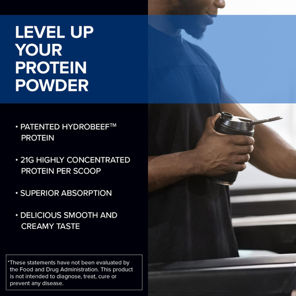 Designs for Sport Beef Protein Powder - NSF Certified for Sport Hydrolyzed Protein - Highly Absorbable with Amino Acids Collagen Precursors - Bone Broth Protein for Athletes (Chocolate 30 Servings)