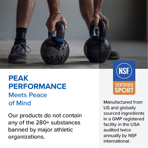 Designs for Sport Micronized Creatine Monohydrate Unflavored Powder - NSF Certified for Sport 90 Servings Supports Muscle Recovery Brain Health Pre and Post Workout Strength