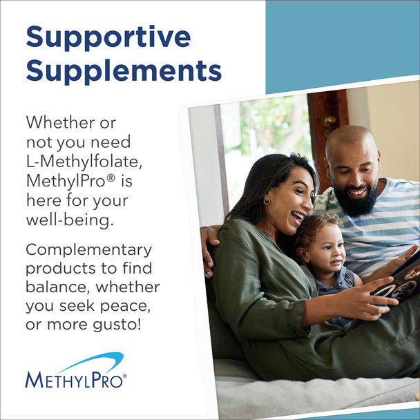 MethylPro B Complex + L-Methylfolate 15 mg - Bioavailable Methylated Vitamin Blend - Supports Energy and Stress - Vegetarian & Hypoallergenic - 30 Servings - 30 Capsules