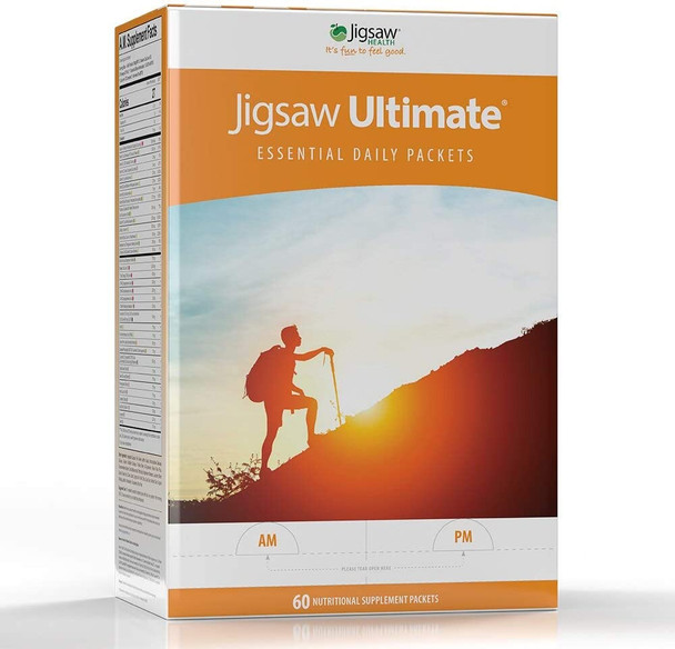 Jigsaw Health Ultimate Essential Multivitamin Supplement Daily Packets, 30 Day Supply