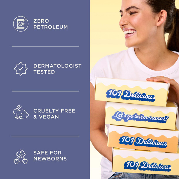 Lanolin 101 Multipurpose Ointment - Lanolin Lip Balm & Healing Ointment for Skin Barrier Repair - Moisturizer for Dry Lips  Cuticles & Elbows - No Petroleum Formula - Banana Cream Pie (0.35 oz)