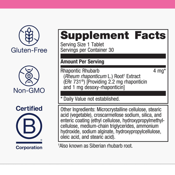 Metagenics HerWellness Estrovera - Hormone-Free Plant-Based Supplement - Supports Menopause & Perimenopause Relief - Hot Flashes  Night Sweats  Multi-Symptom Support - Vegetarian  Non-GMO - 30 Tablets