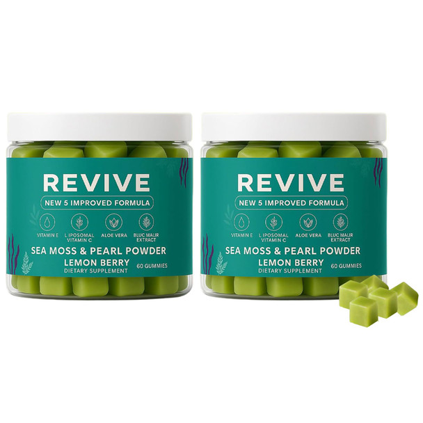Revive Hair Gummies  Professional Revive Hair Gummies with Vitamin C  Vitamin E  Hair Growth for Women & Men - Sea Moss for Hair Loss (2)