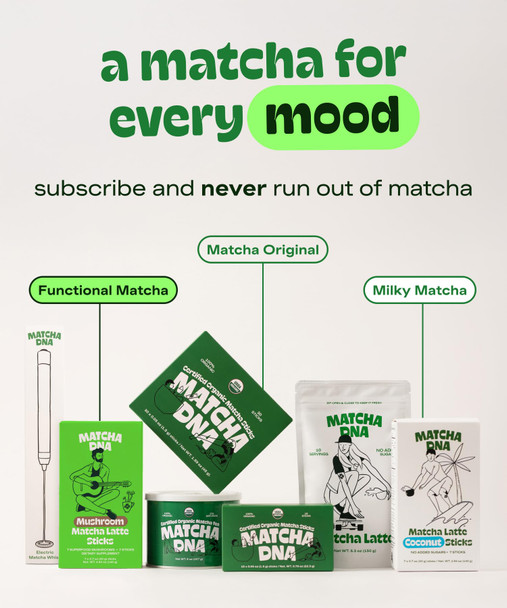 Matcha DNA Organic Matcha Powder - XXL 16oz TIN – Matcha Green Tea - USDA Organic Gluten-Free Vegan Unsweetened No Additives - Everyday Green Macha Powder Tea for Lattes Smoothies Baking & Recipes