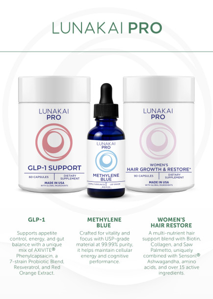 Lunakai USA Made Dual-Pathway NAD+ Formula with NR & Resveratrol – Natural NAD Supplement for Women & Men – Healthy Aging & Cellular Health Support 60ct
