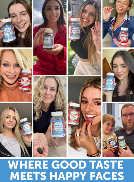 Lunakai USA Made Magnesium Glycinate Gummies 426mg with L-Theanine – Calm Sleep Stress Relief for Adults & Kids Non-GMO Vegan 60ct