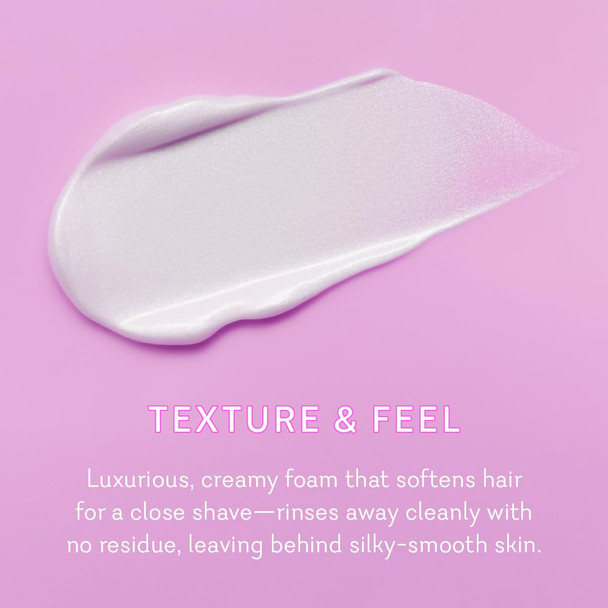 Pure Romance - Vuluxe Shaving Cream for Women - Truly Sexy Flirt (7 fl oz) - Prevents Razor Bumps & Irritation - Orchid Blackberries Vanilla - Foaming Shave Cream Moisturizer - Skin Care & Self Care