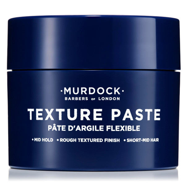 Murdock London Texture Paste  Soft Hold Low Sheen Hair Paste for Men + Rough Textured Finish Without Grease  Lightweight Styling Cream for Short to Medium Hair (1.76 fl. oz.)