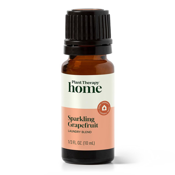 Plant Therapy Home Sparkling Grapefruit Laundry Essential Oil Blend 10 mL (1/3 oz) 100% Pure & Undiluted Fresh Scent for Washer & Dryer Natural Laundry Scent Booster