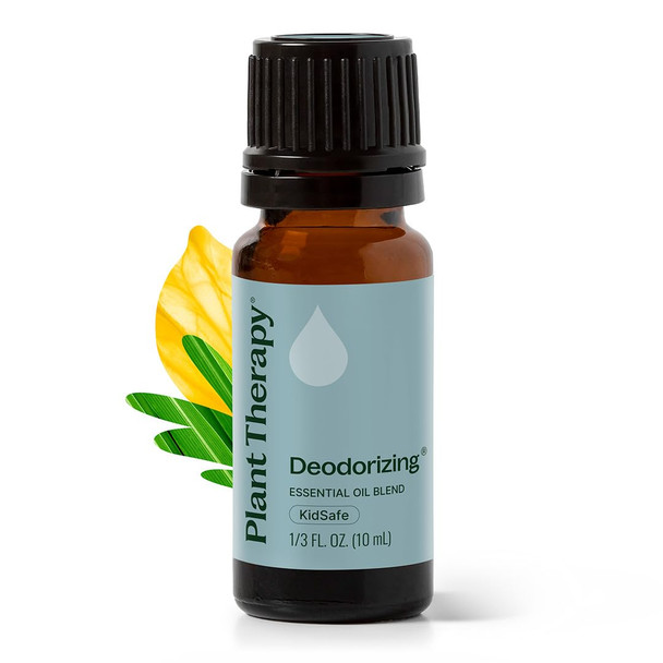 Plant Therapy Deodorizing Essential Oil Blend 10 mL (1/3 oz) Pure Essential Oils Undiluted Therapeutic Grade Ideal for Household Cleaning & Deodorizing