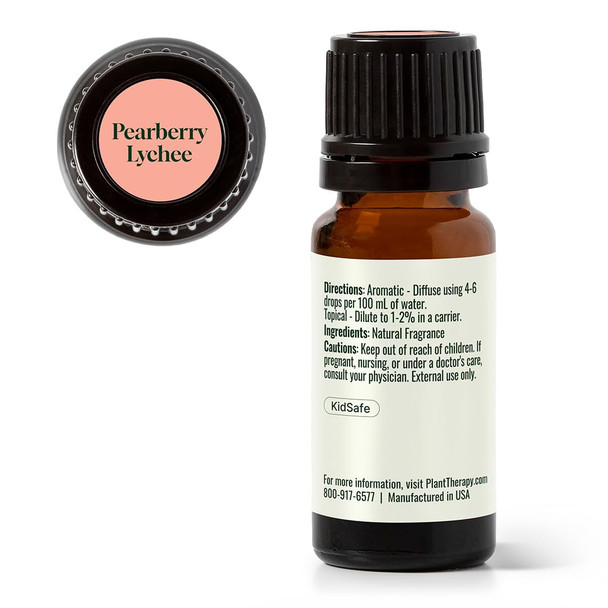 Plant Therapy Home Pearberry Lychee Natural Fragrance 10 mL (1/3 oz) Bright Fun & Fruity Scent Enlivens Your Home Atmosphere Long-Lasting Natural Fragrance
