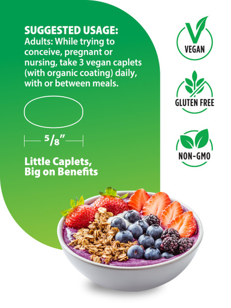 Rainbow Light Prenatal + Multivitamin for Women | 180 Vegan Caplets | Essential Nutrition for Mom & Baby | Real Food Nutrients, Digestive Enzymes, & Probiotics