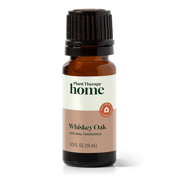 Plant Therapy Whiskey Oak Natural Fragrance 10 mL (1/3 oz) Exotic & Rich Woody Aroma with Hints of Vanilla Evokes a Sense of Cozy Elegance Naturally Derived Ingredients