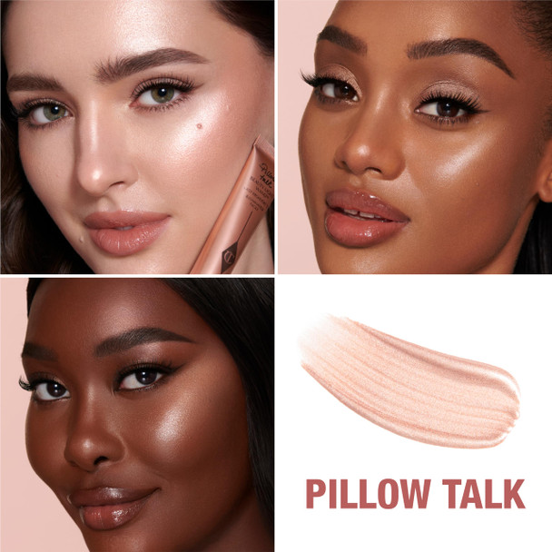 Charlotte Tilbury Beauty Light Wand Liquid Highlighter Makeup - Soft-Focus Highlighter & Blush for Cheeks - Pearlescent Weightless Radiant Finish