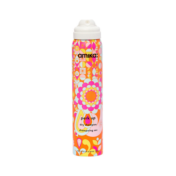 amika perk up talc-free dry shampoo | refreshes roots with a voluminous oomph between washes no white residue absorbs oil + reduces odor for all hair types