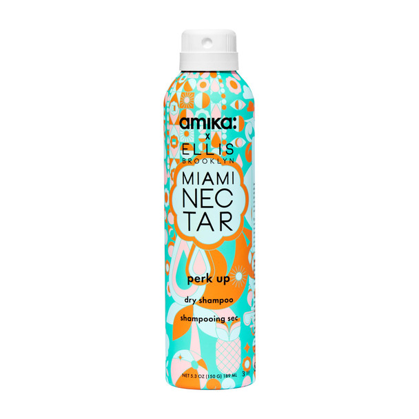 amika perk up talc-free dry shampoo | refreshes roots with a voluminous oomph between washes no white residue absorbs oil + reduces odor for all hair types
